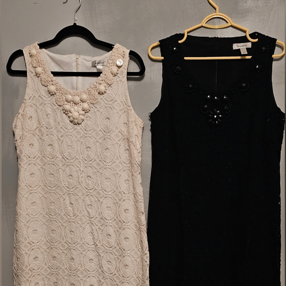 Dresses from Dress barn .Pre-owned black and white dresses